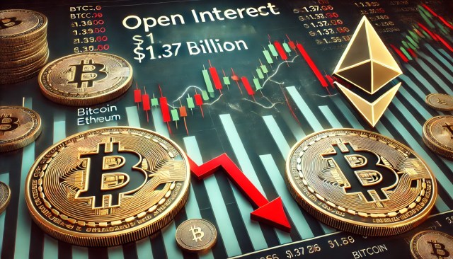 Bitcoin & Ethereum Åben Interesse Falder Med $1,37 mia - En Markedsnulstilling?