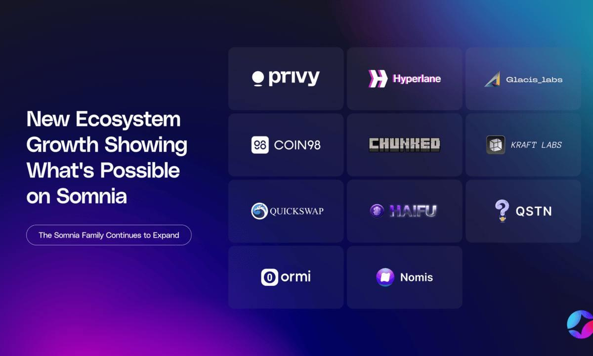 Nye projekter viser, hvad der er muligt på High Performance Somnia Blockchain.