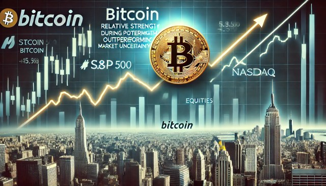 Bitcoin viser relativ styrke midt i usikkerhed - Kan BTC overgå aktier?