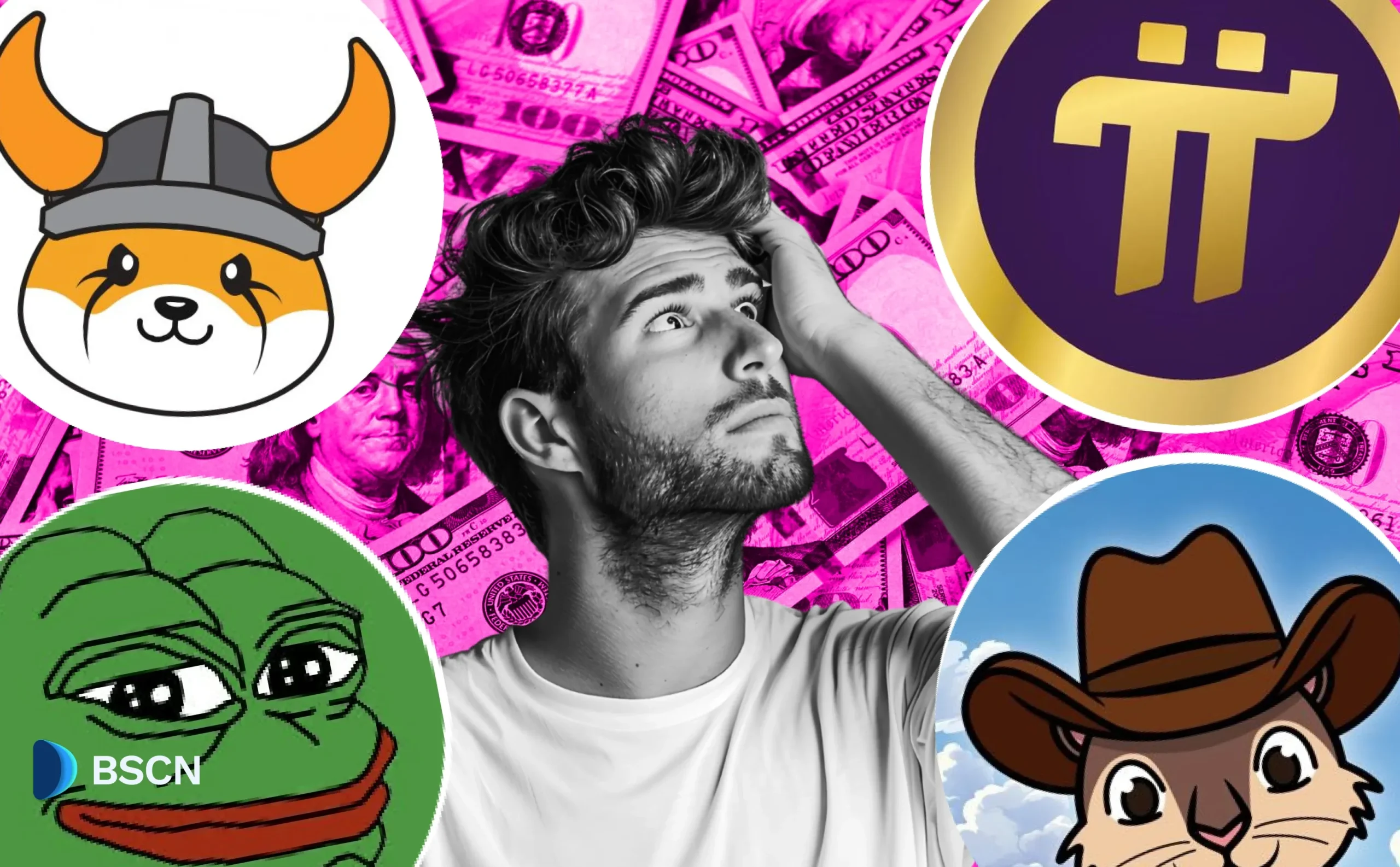 FLOKI, PI, PNUT, PEPE registrerer gevinster på over 20 %, da markedet bliver bullish.