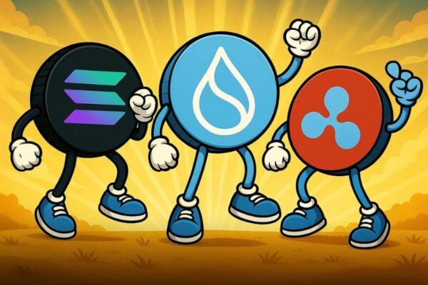 Ripple (XRP), Solana (SOL) og Sui (SUI) klar til prisstigning.