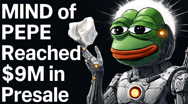 Næste største AI-agentCrypto indsamlede 9 mio. dollars i presale - Pepe's MIND får hype